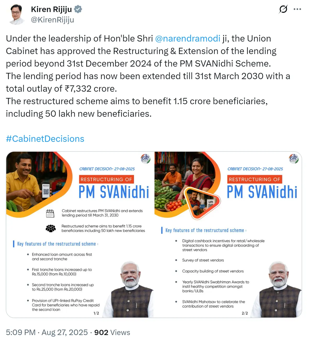 PM SVANidhi 2.0 New Rules & Update