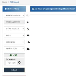 PMAY Gramin UP Selection Filters